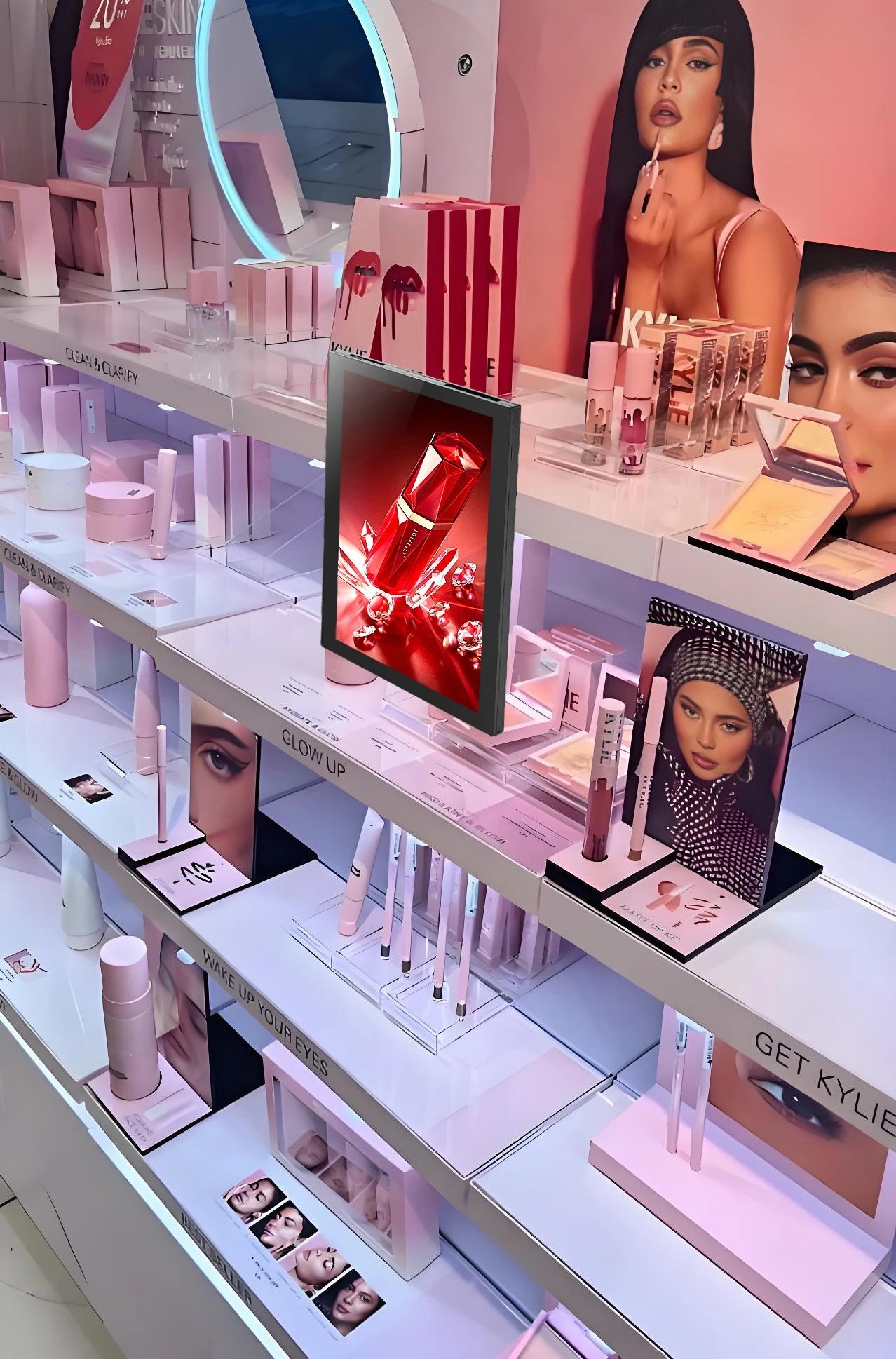 10.1-Inch LCD Touchscreen FYD-07C Digital Signage, Android 13 Tablet with Mounting Plate for Retail Promotion