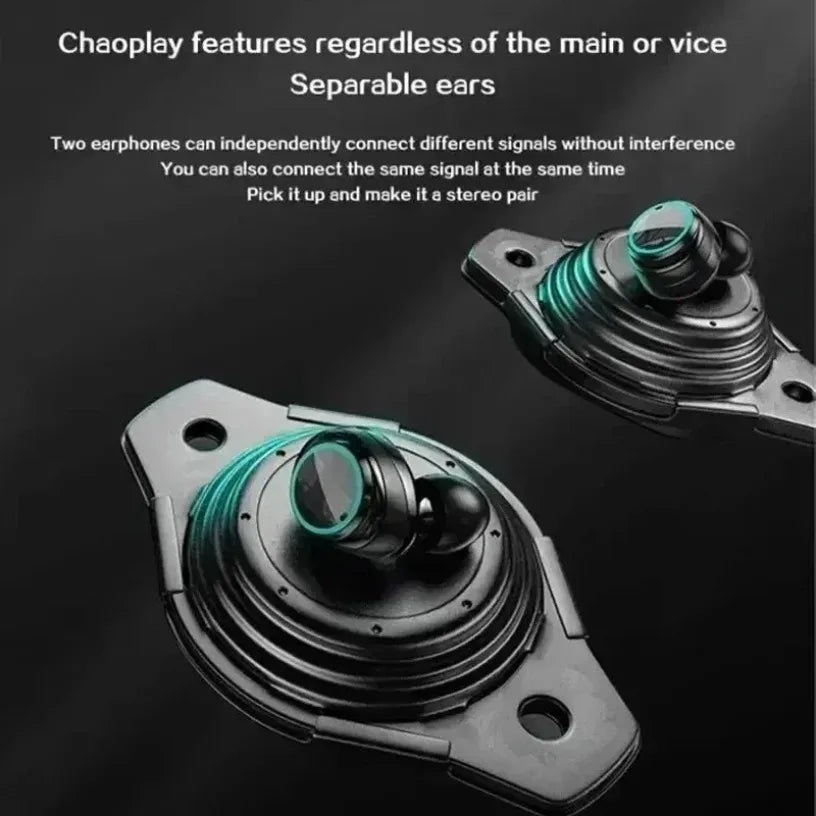 Wireless Noise Reduction HQ High Quality TWS Earphone M25 In-ear Type-C LED Display Recharge Earphone Headphone