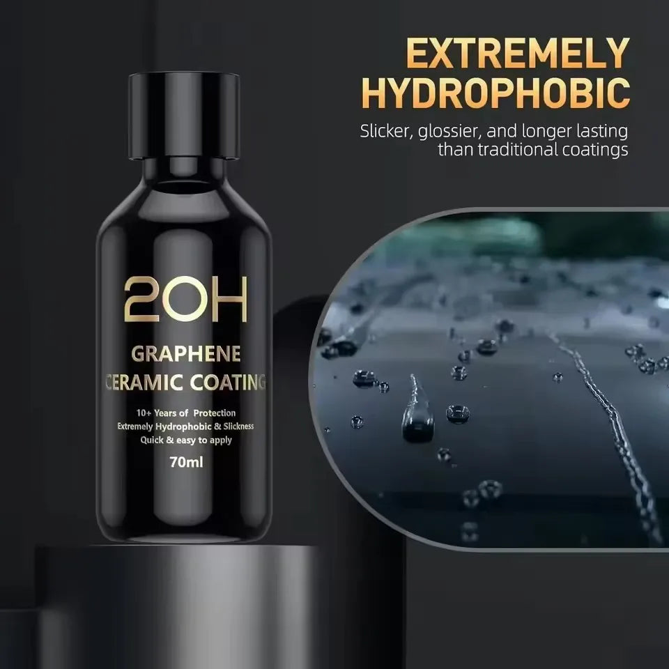 New Graphene Ceramic Coating 20H with Self Healing and UV Track Technology Car Detailing Professionals 10+ Years of Protection
