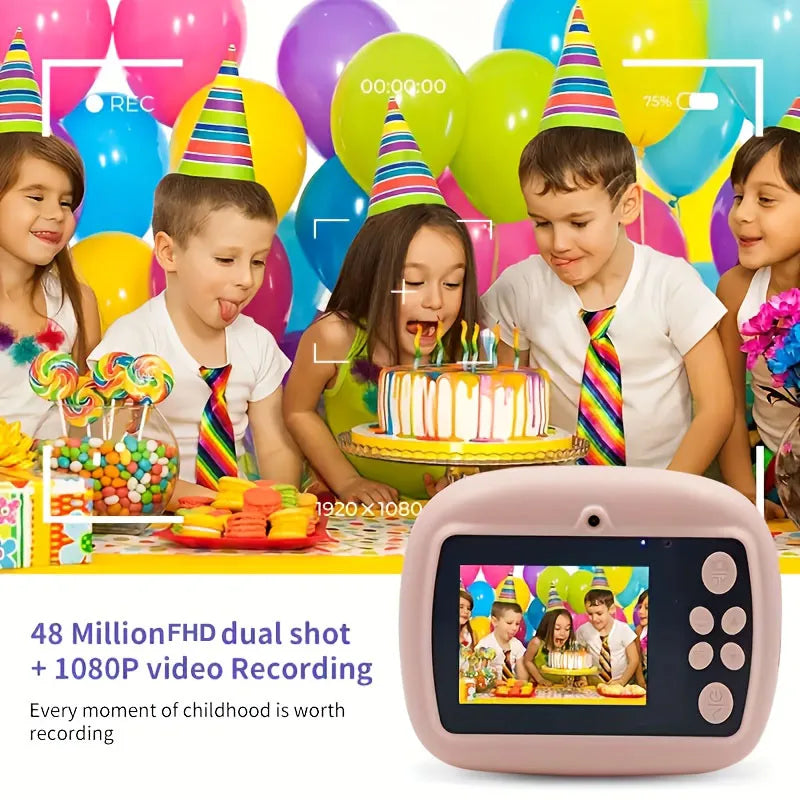 Thermal Paper Printing Camera Photo Camera for Kids Photographic Cameras Photocamera Portable Thermal Printer Tool for Children