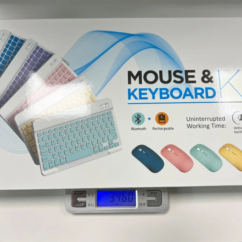 Ultra-Slim Bluetooth Keyboard Portable Mini Wireless Rechargeable for Apple iPad iPhone Korean Japanese English