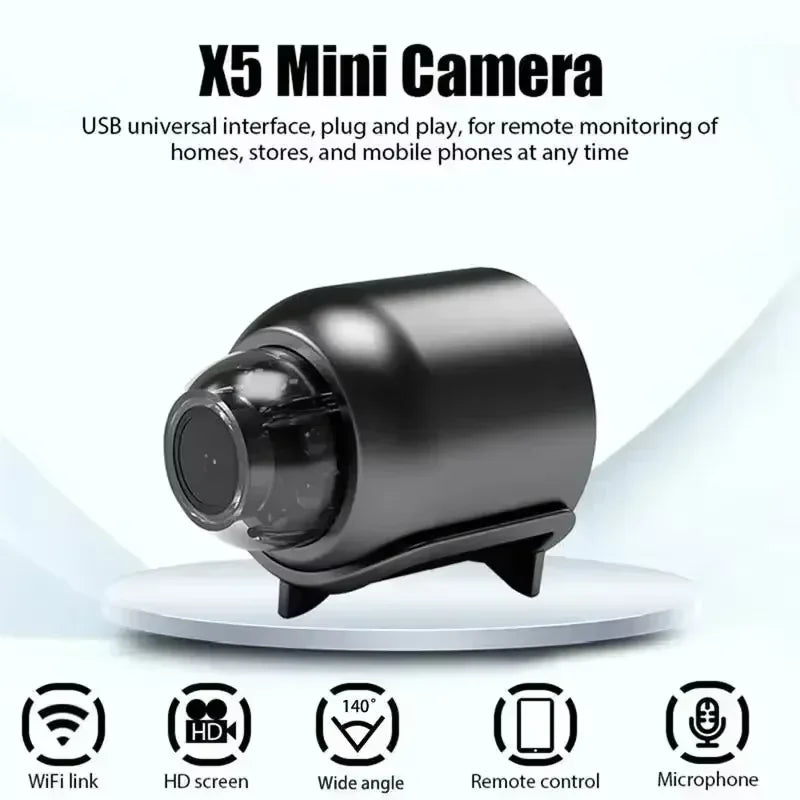 X5 Camera 1080P HD Wifi Wireless Night Vision Motion Detection Video Camera Home Security Camcorder Audio Video Recorder 2026