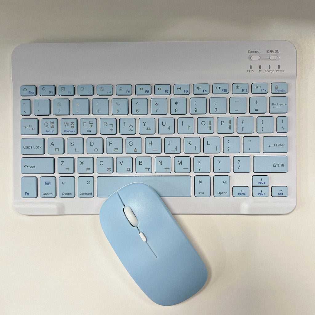 Ultra-Slim Bluetooth Keyboard Portable Mini Wireless Rechargeable for Apple iPad iPhone Korean Japanese English