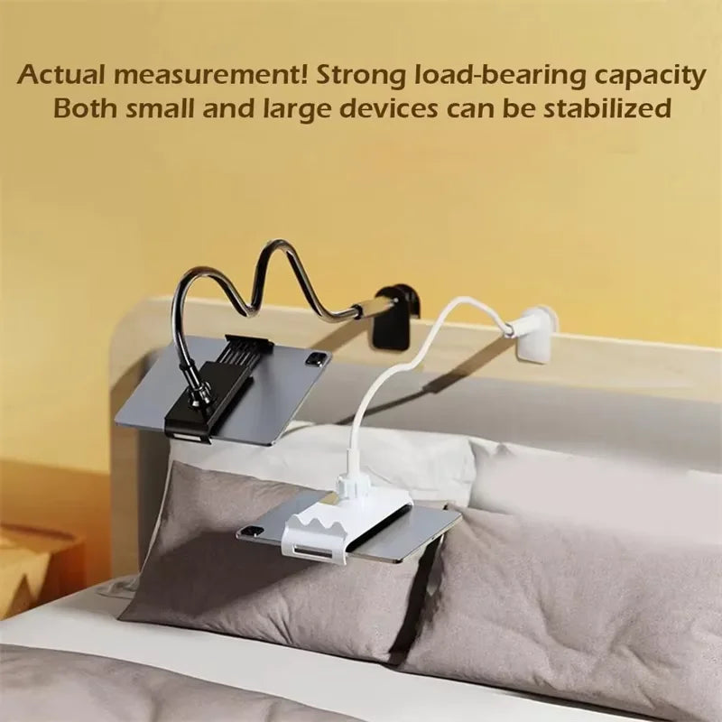 LUSQI Universal Flexible Gooseneck Phone Holder Clip Long Arm Adjustable Lazy Mount For iPhone iPad Tablet Desk Bed