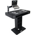 Black Finish Control Tower DJ Podium Travel Stand for Pioneer DDJ-REV7 XDJ-XZ DDJ-1000 RANE One with Flight case
