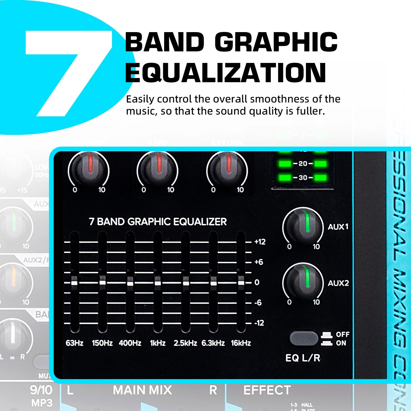 Debra 99 DSP Audio Mixer DJ Controller DP-10 10 Channels Reverb Recording Mixing With Bluetooth 5.0 Professional Performance