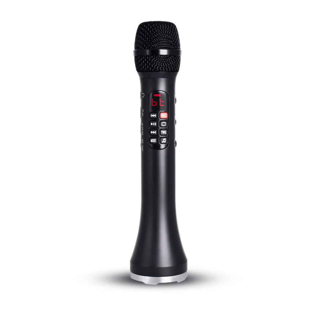 1 Piece of 28cm 25W/Pc Karaoke Microphone TWS Bluetooth Speaker Mic 6400mAh TF Card Music Player Mic For Portable Home Party