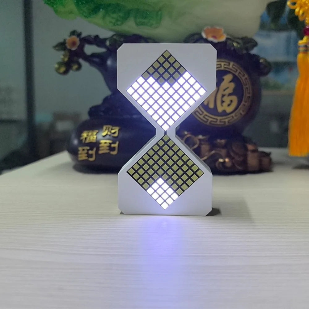 Cyber Style LED Electronic Hourglass 1-30 Min Timer with Gravity Sensing DIY Digital Sand Clock Technology Sense Home Decoration