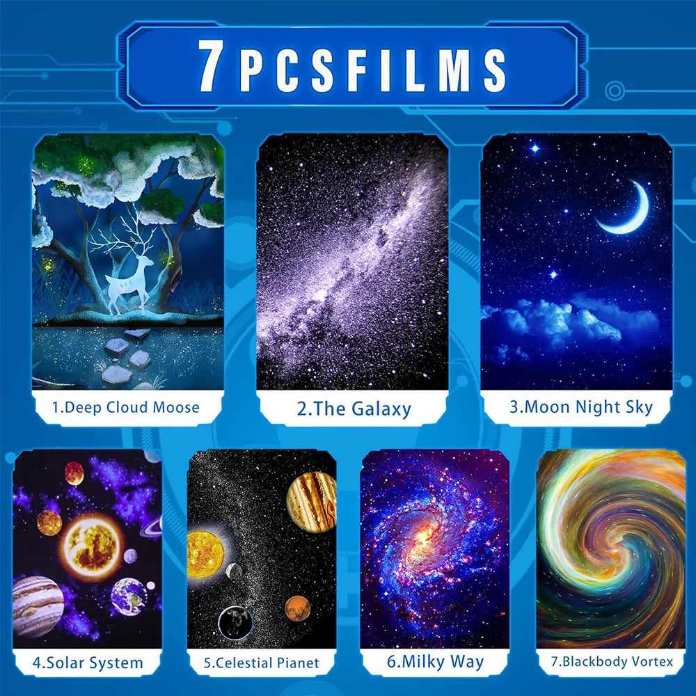 Starry Night Light Projector for Kids 360° Rotating Planetarium Galaxy LED Projector Lamp Birthday Co-ordination Christmas Gifts