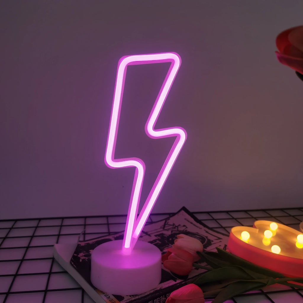 Desktop decorative LED neon lights, Halloween gifts, party table lamps, room atmosphere creation, powered by USB or batteries