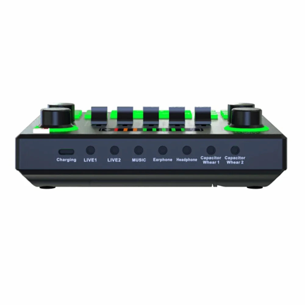 Professional V9 Sound Card Live Sound Card  Audio Recording Portable Mixer For Youtube HIFI Mixer Record Singing Equipment