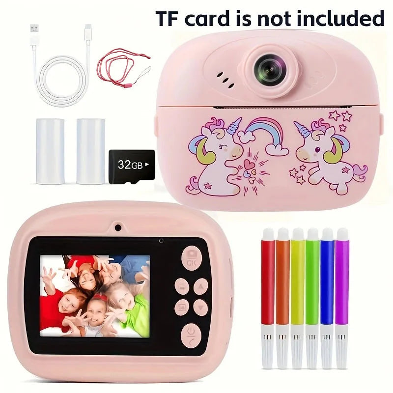 Thermal Paper Printing Camera Photo Camera for Kids Photographic Cameras Photocamera Portable Thermal Printer Tool for Children