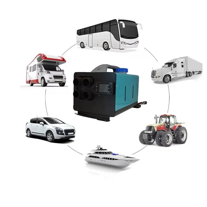 Premium 12V Diesel Parking Heater Accessories, Heavy-Duty Air Heater with Safety Certification for Indoor/Outdoor Truck Use
