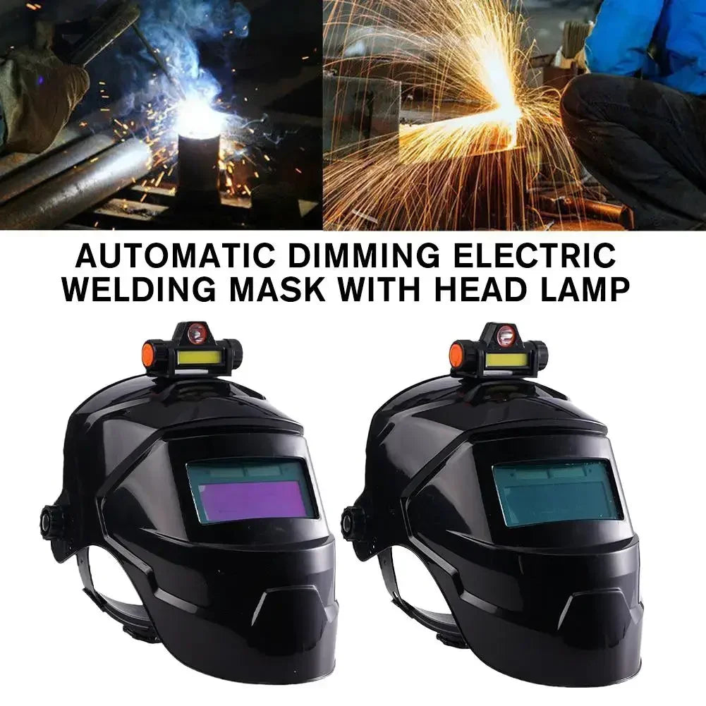 2025 New Auto Darkening Welding Helmet for Arc MIG TIG Cutting, Solar Power Large Lens Grinding Mask with True Color Technology