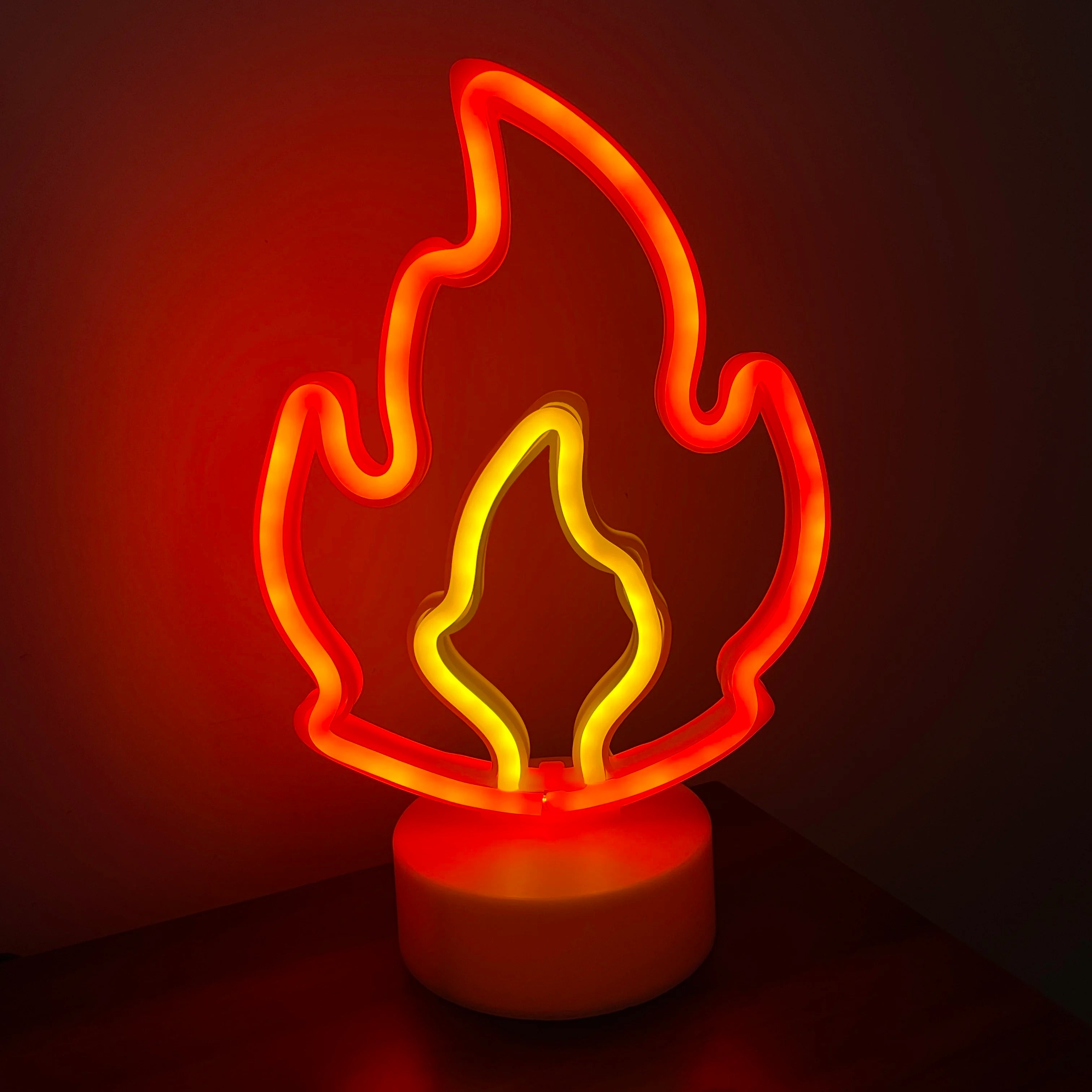 Desktop decorative LED neon lights, Halloween gifts, party table lamps, room atmosphere creation, powered by USB or batteries