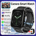 New Camera SmartWatch Men Women Photos Record Video Sports Fitness Health Monitor Waterproof Bluetooth Call Recording Smartwatch