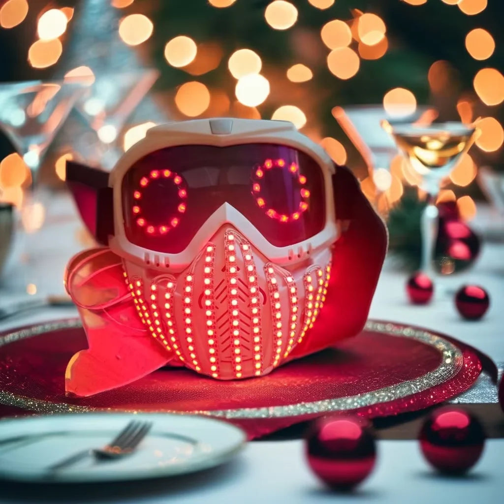 Digital Mask DJ Spectrum LED Luminous Mask remotely controllable for Kids Adults Halloween Rave Party Masquerade Christmas