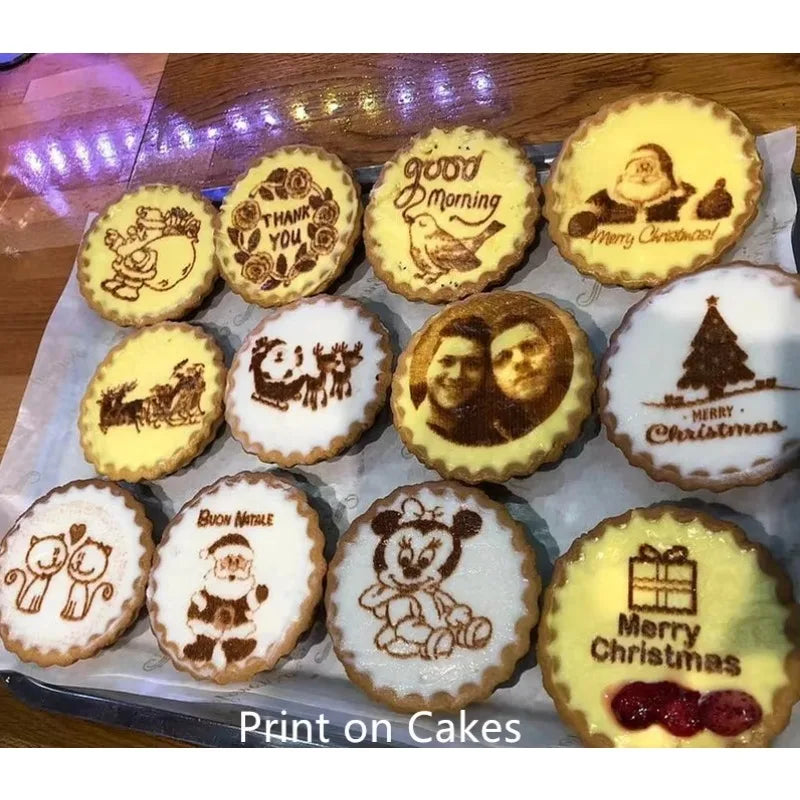 EB-FM1 Evebot Coffee Printer Fantasia Beverage/Food Espresso Cappuccino Biscuit Macaroon Cake Toast Printing Machine WIFI Camera