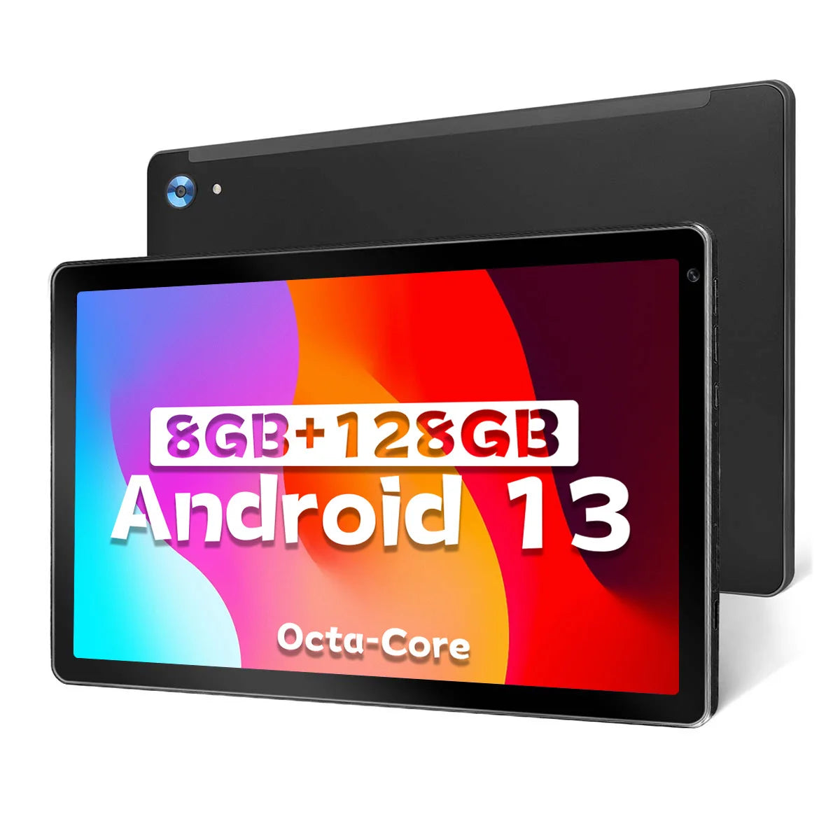10.1 inch Tablet Octa-Core Processor 8GB RAM 128GB ROM 1TB TF Expand Android 13 HD Touchscreen BT 5.0 WiFi 6 Dual Camera Tablet